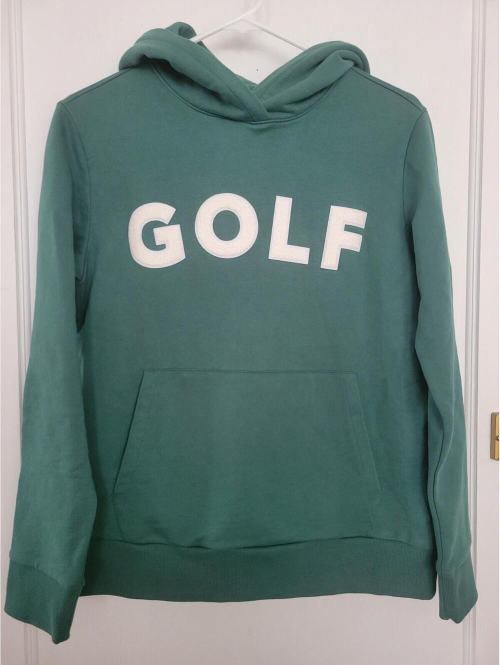 Renwick RNWK Women’s XS Green Golf Logo Hoodie Preppy Pullover Sweatshirt